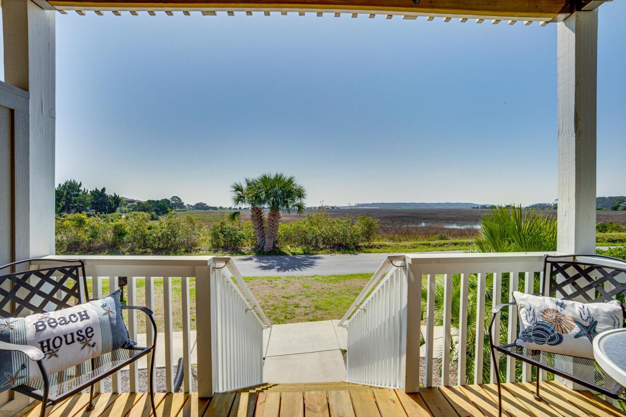 Harbor Island Condo With Deck - Steps To Beach! Oceanmarsh Subdivision Esterno foto