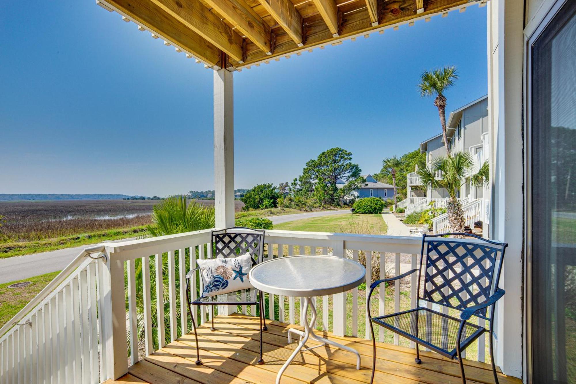 Harbor Island Condo With Deck - Steps To Beach! Oceanmarsh Subdivision Esterno foto