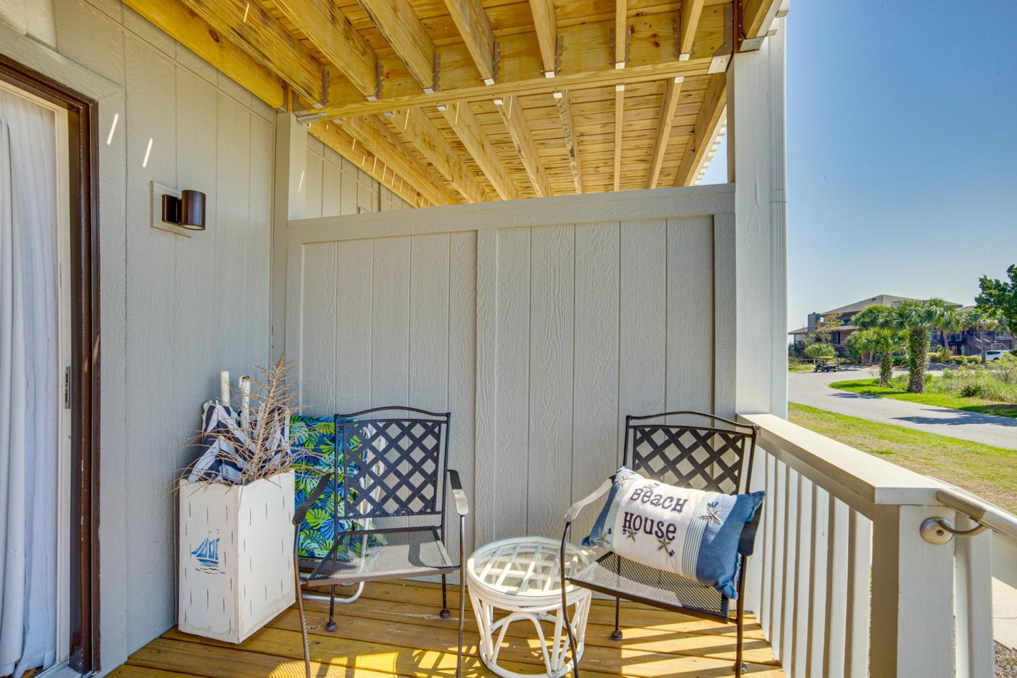 Harbor Island Condo With Deck - Steps To Beach! Oceanmarsh Subdivision Esterno foto